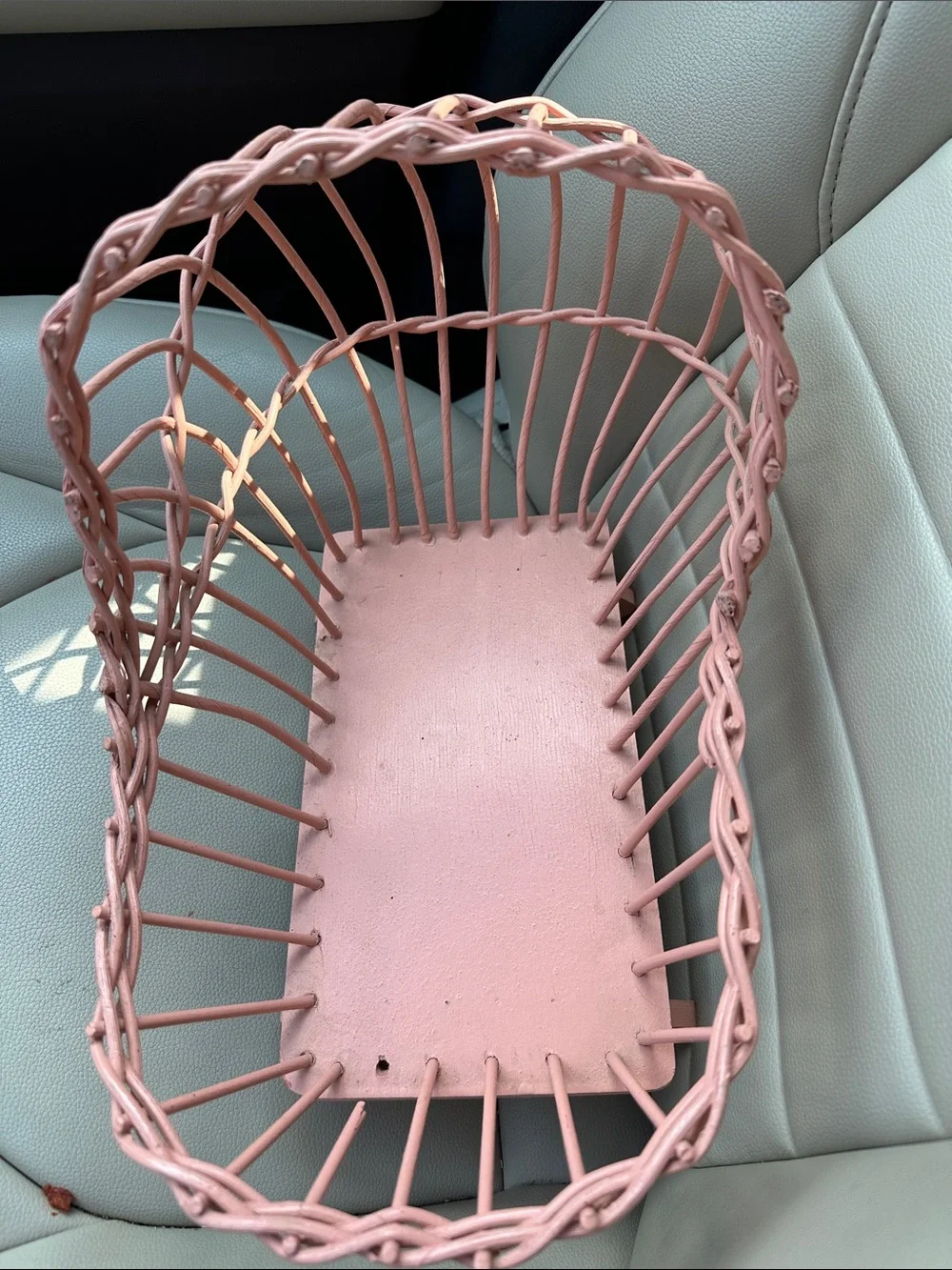 Antique Vintage Baby Doll Rocking Cradle/Wood & Wicker/13